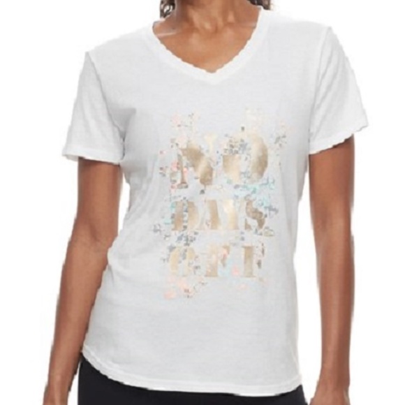 Tek Gear Tops - NWT Women's Tek Gear Dry-Tek V-neck Tee/M Tall